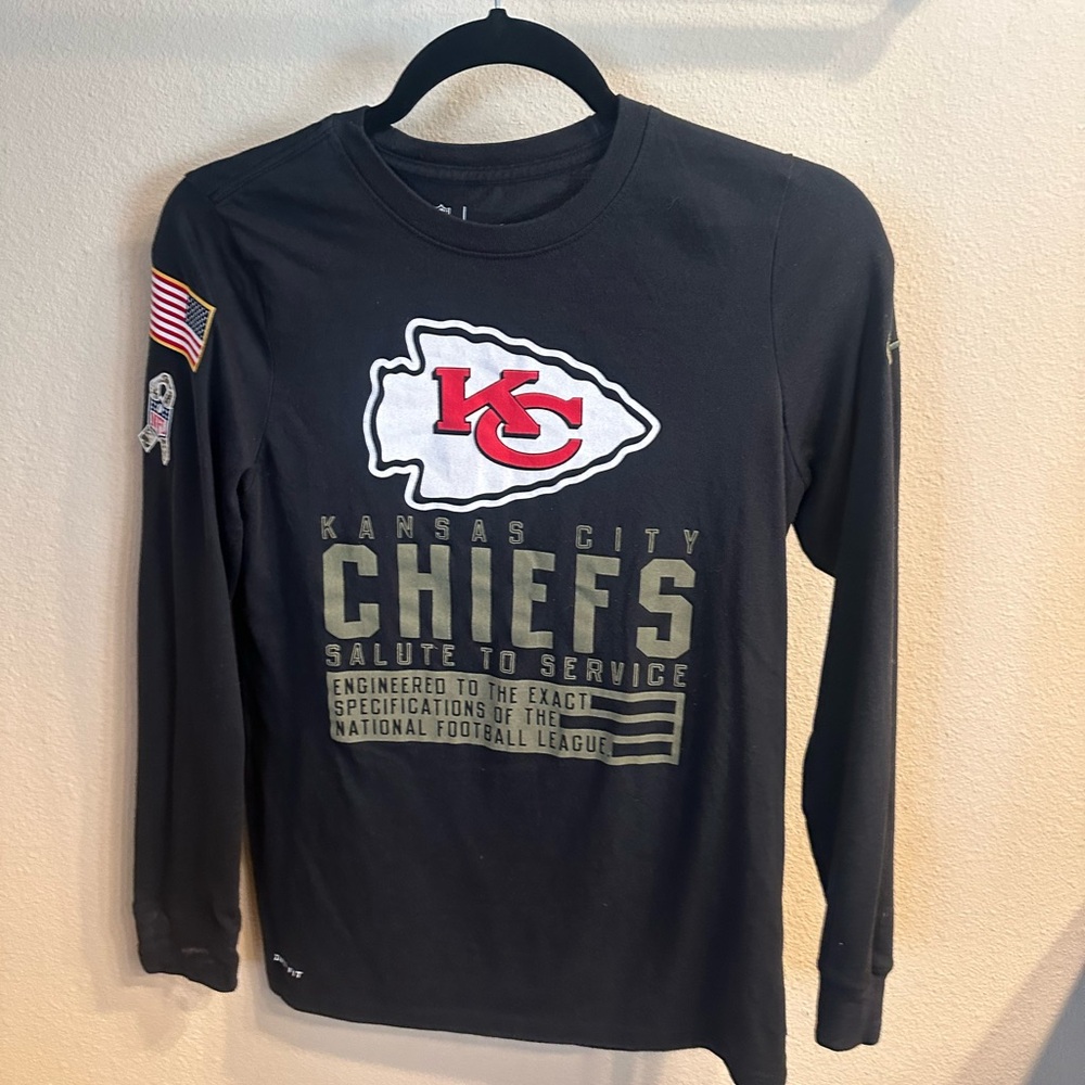 Nike Salute to Service Dry-fit Long Sleeve Shirt - Kansas City Chiefs - Like New